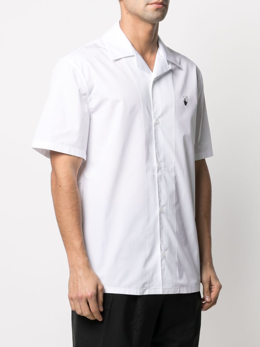 off white hand off holiday shirt in white